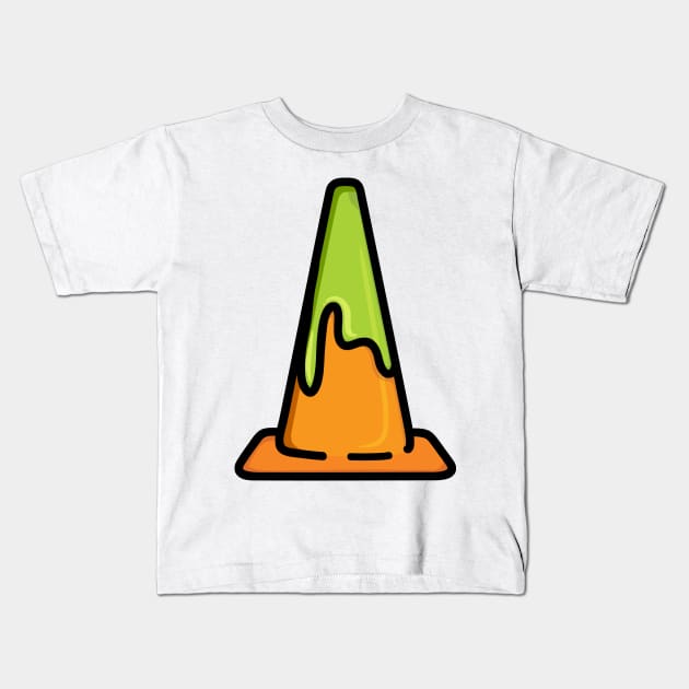 Slime cone Kids T-Shirt by hoddynoddy